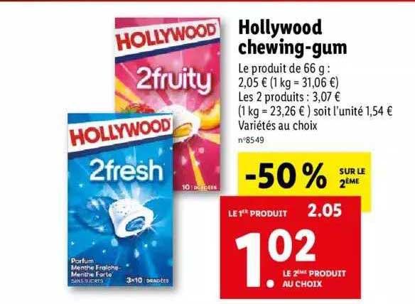 hollywood chewing-gum