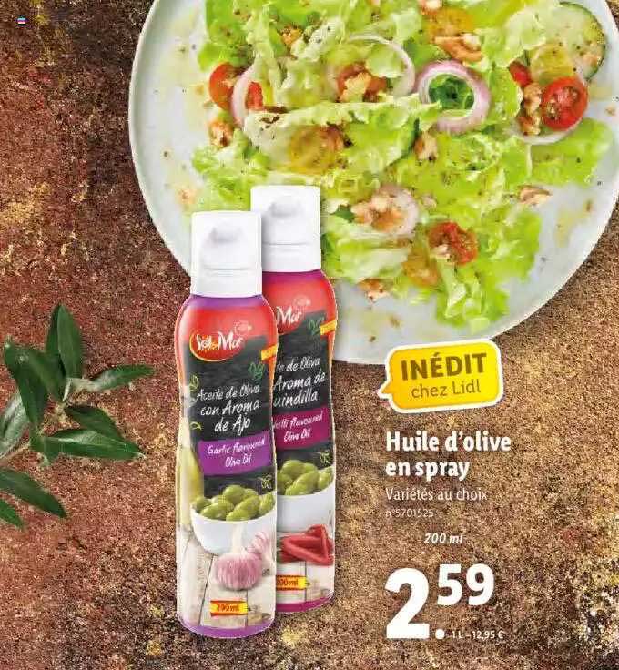 huile d'olive en spray sol mar