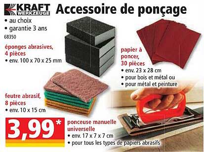 kraft accessoire de ponçage