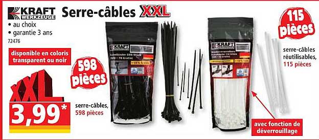 kraft serre-câbles XXL