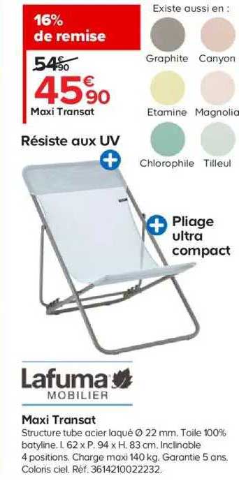 Lafuma Mobilier Maxi Transat