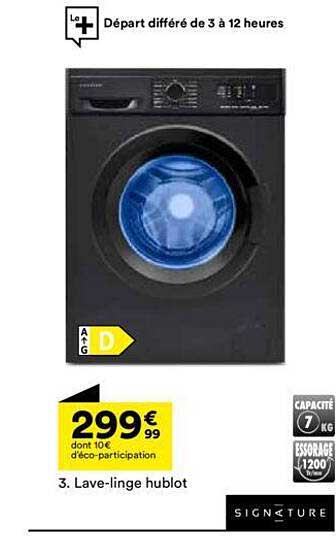 lave-linge hublot signature