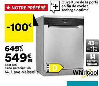 Lave-vaisselle Whirlpool