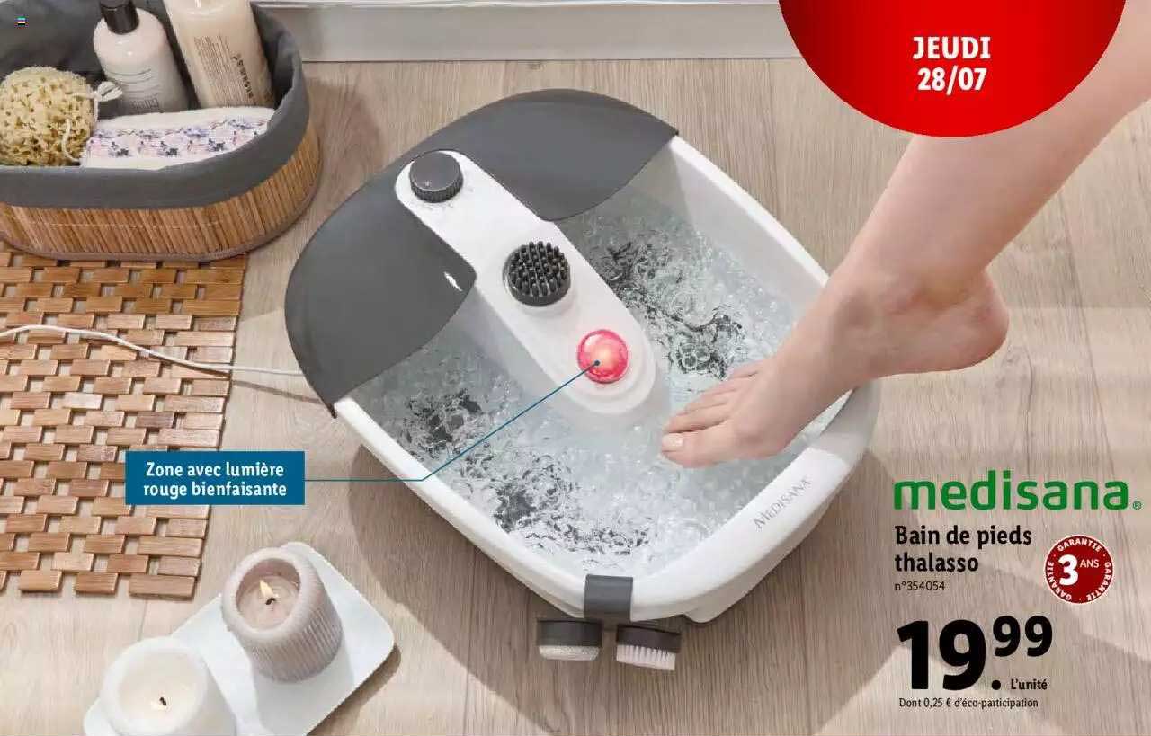 medisana bain de pieds thalasso