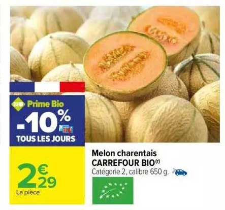 Melon Charentais Carrefour Bio
