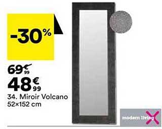 miroir volcano 52 x 152 cm modern living