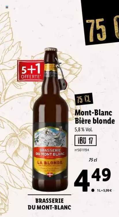 mont-blanc bière blonde