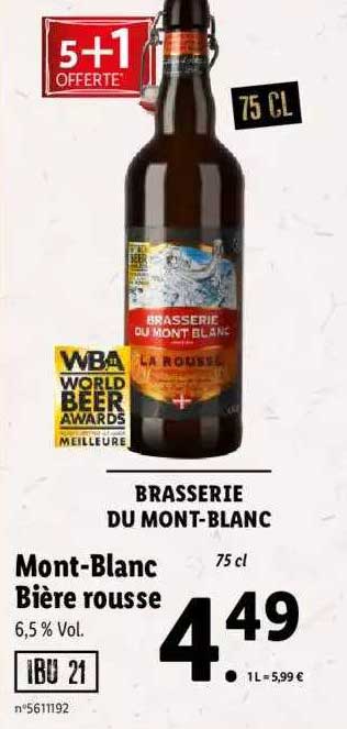 mont-blanc bière rousse