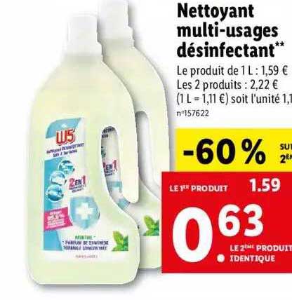 nettoyant multi-usages désinfectant