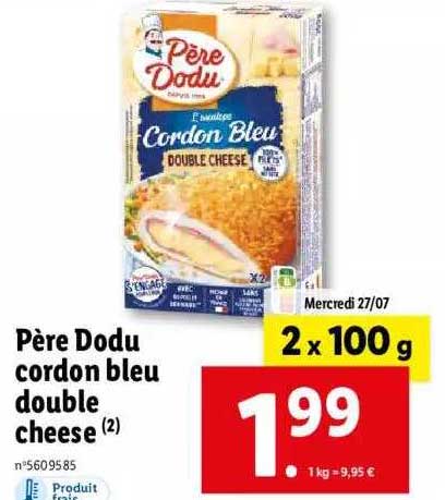 père dodu cordon bleu double cheese