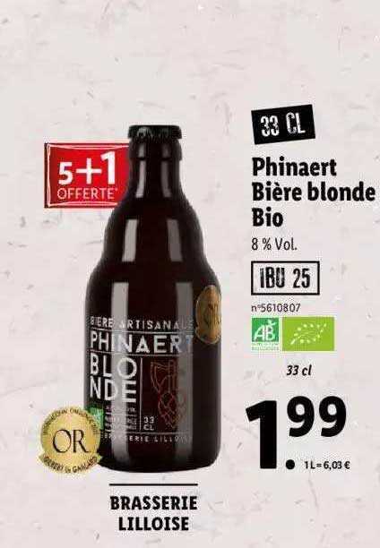 Phinaert Bière Blonde Bio