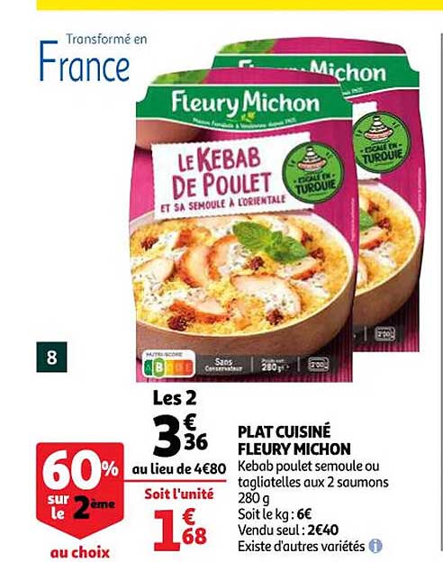 plat cuisiné fleury michon