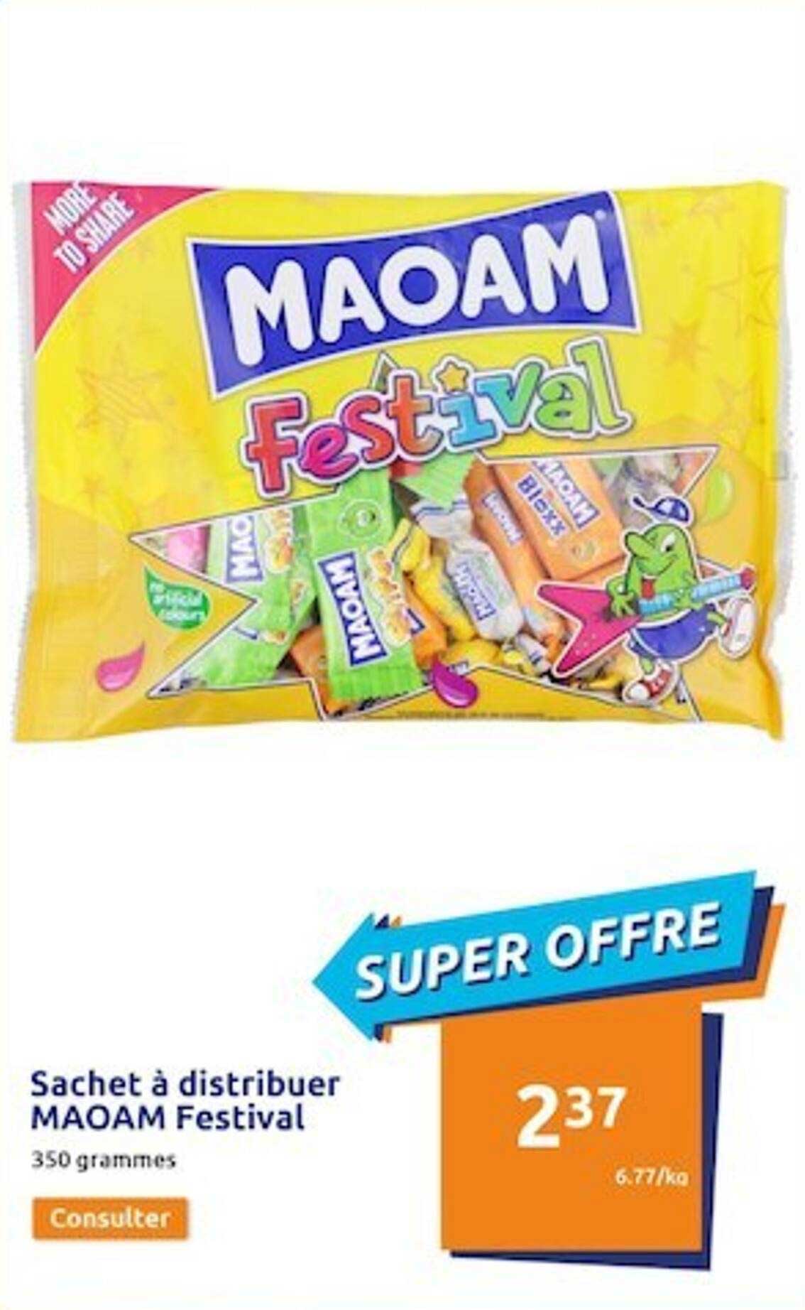 sachet à distribuer maoam festival