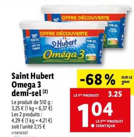 saint hubert omega 3 demi-sel