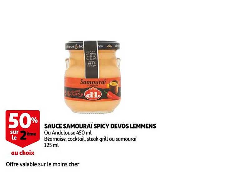 Sauce Samouraï Spicy Devos Lemmens