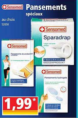 sensomed pansements spéciaux