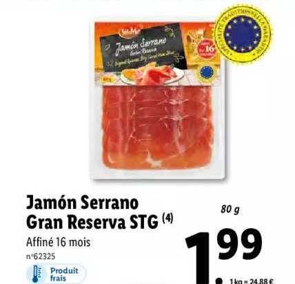 sol mar jamón serrano gran reserva stg