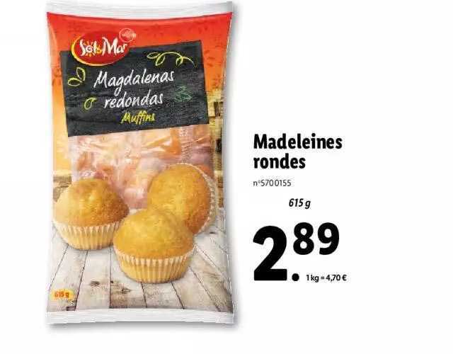 sol mar madeleines rondes