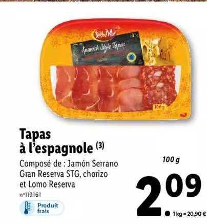 tapas à l'espagnole