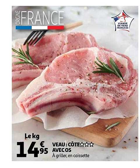 Veau : Côte*** Avec Os