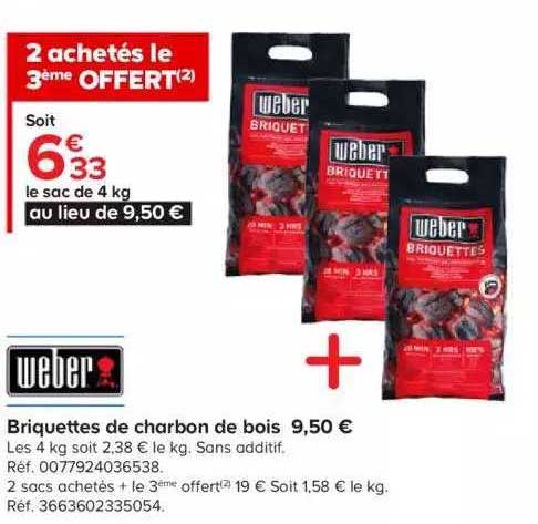 Weber Briquettes De Charbon De Bois