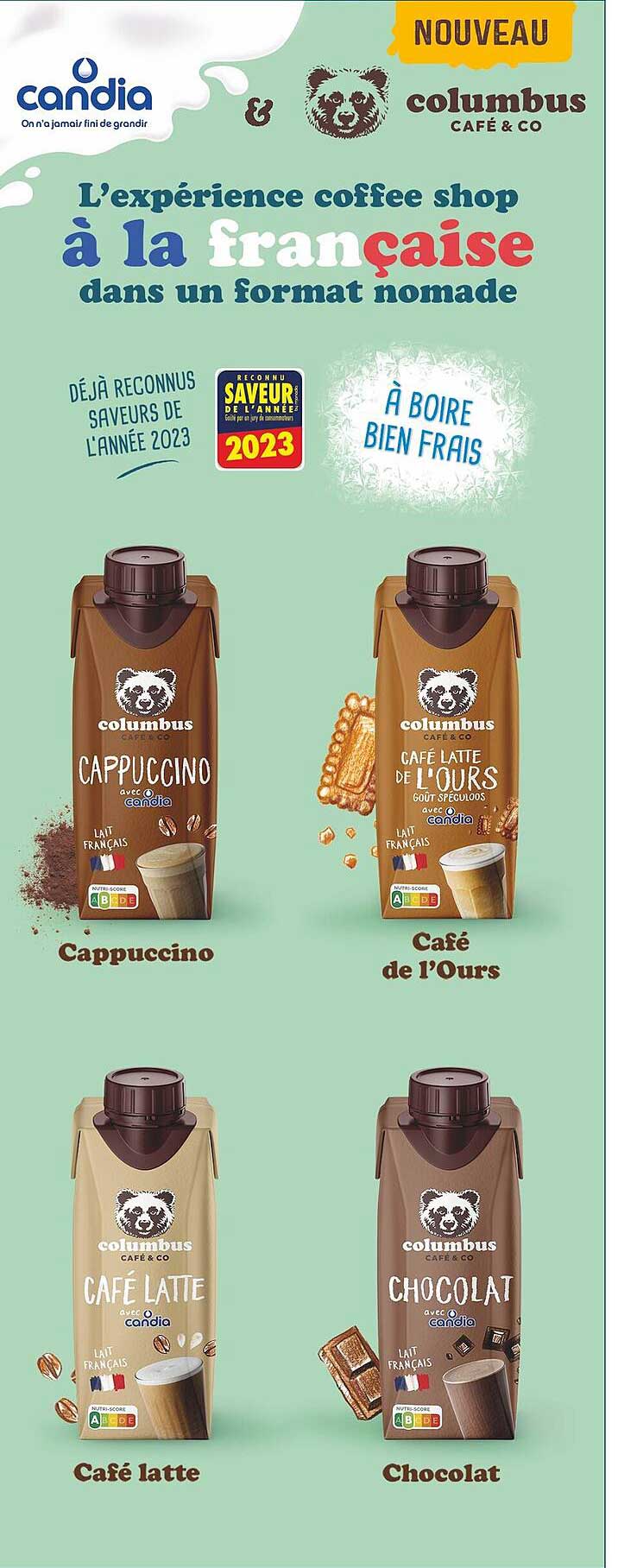 cappuccino, café de l'ours, café latte, chocolat