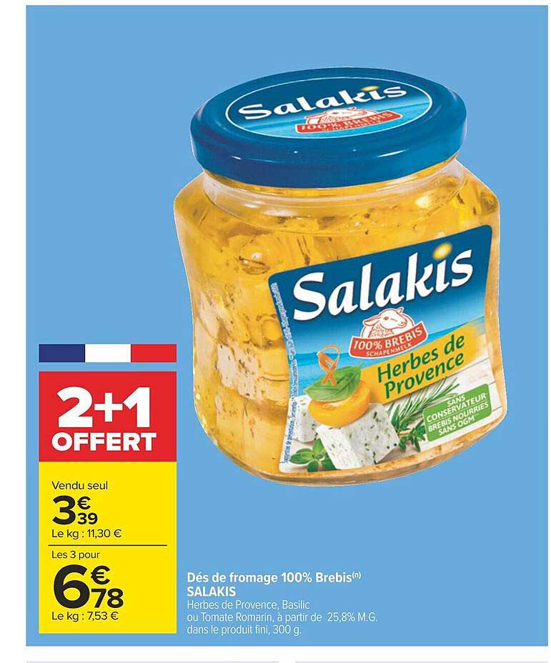 Dés De Fromage 100% Brebis Salakis