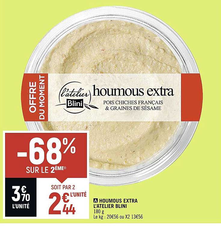 houmous extra l'atelier blini