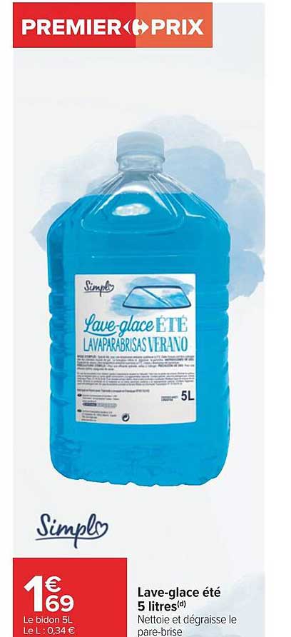 lave-glace été 5 litres