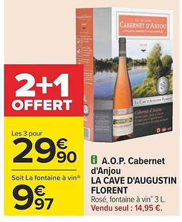 a.o.p. cabernet d'anjou la cave d'augustin florent