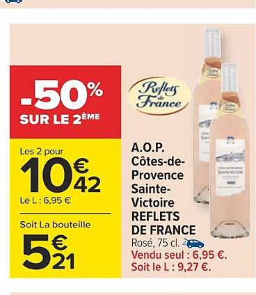 a.o.p. côtes-de-provence sainte-victoire reflets de france