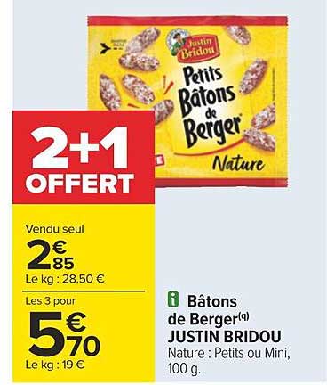 bâtons de berger justin bridou