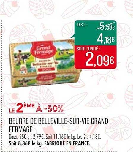 beurre de belleville-sur-vie grand fermage