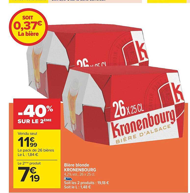 Bière Blonde Kronenbourg