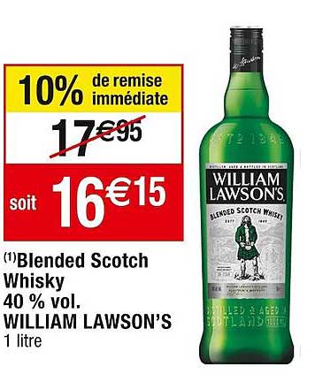 blended scotch whisky 40% vol. william lawson's