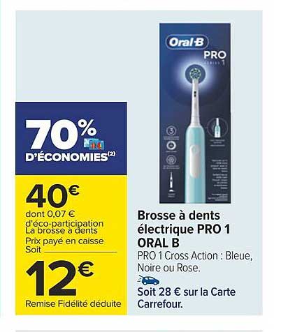 brosse à dents électrique pro 1 oral b