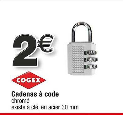 Cadenas à Code Cogex