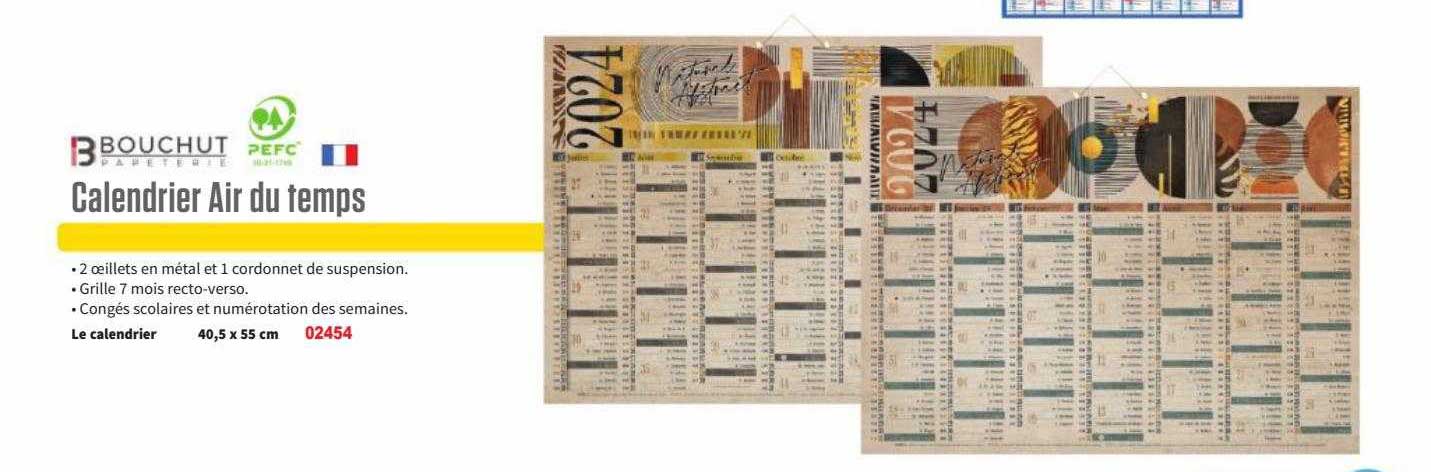 Calendrier Air Du Temps Bouchut