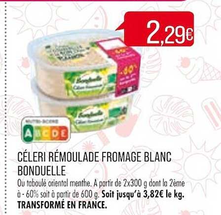 Céleri Rémoulade Fromage Blanc Bonduelle