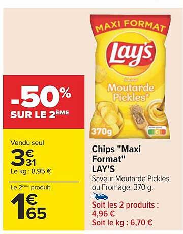 chips "maxi format" lay's