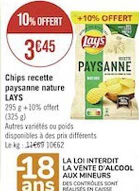Chips Recette Paysanne Nature Lay's