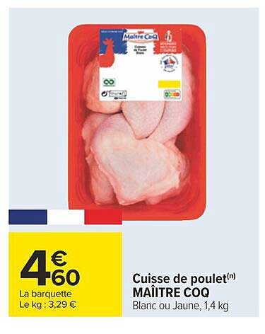 cuisse de poulet maître coq