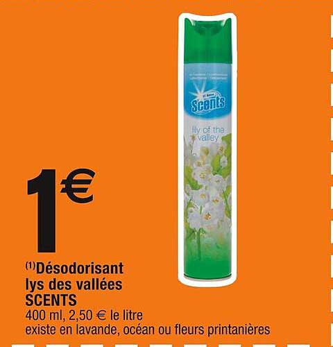 désodorisant lys des vallées scents