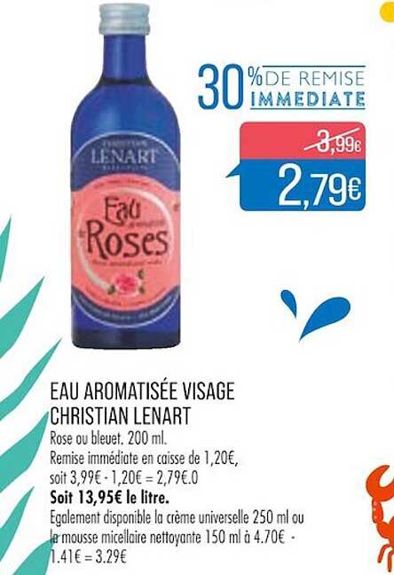 eau aromatisée visage christian lenart