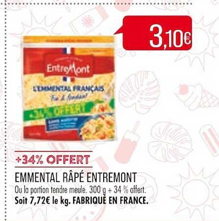 emmental râpé entre mont