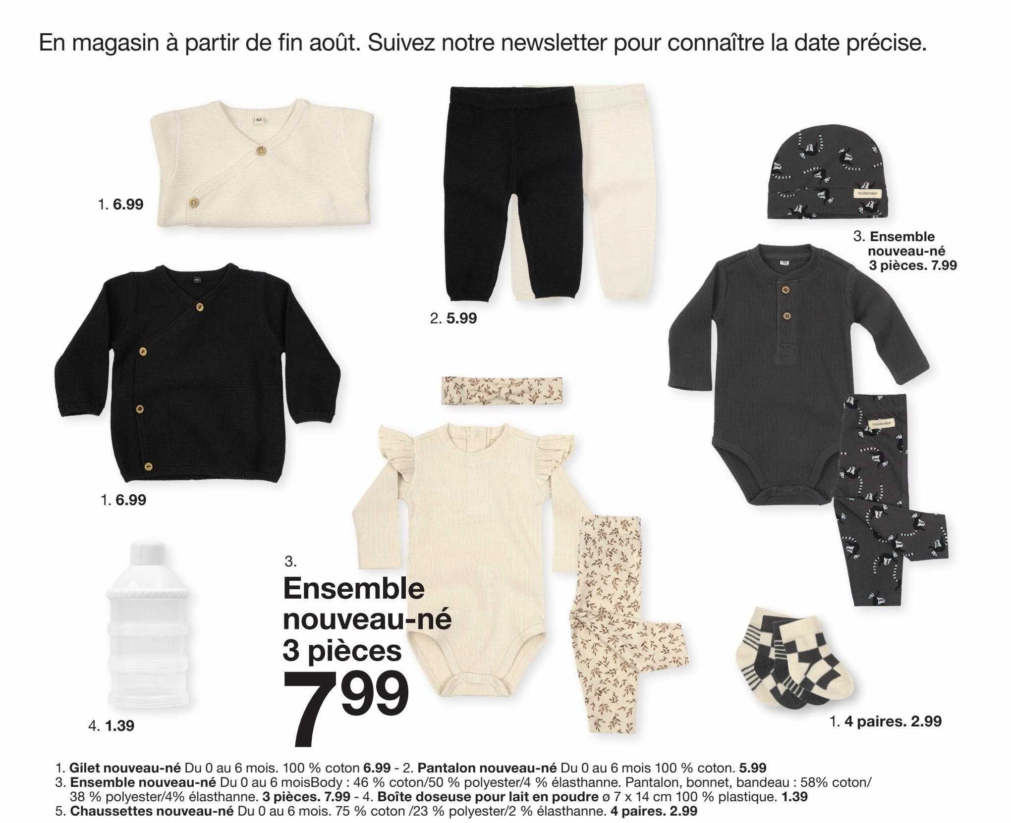 ensemble nouveau-né 3 pièces