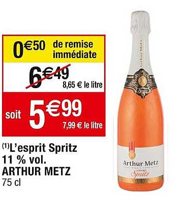 l'esprit spritz 11% vol. arthur metz