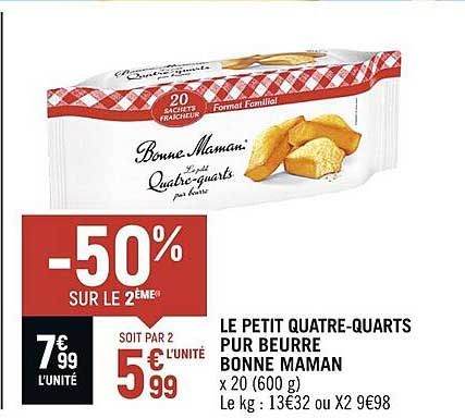 le petit quatre-quarts pur beurre bonne maman