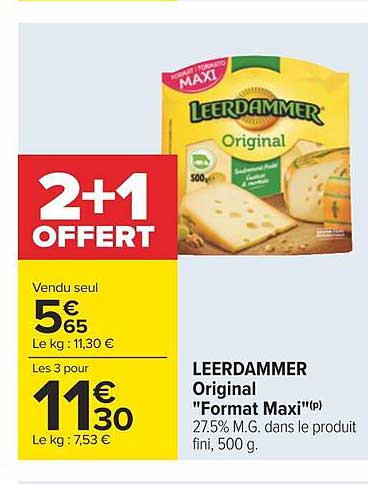 leerdammer original "format maxi"