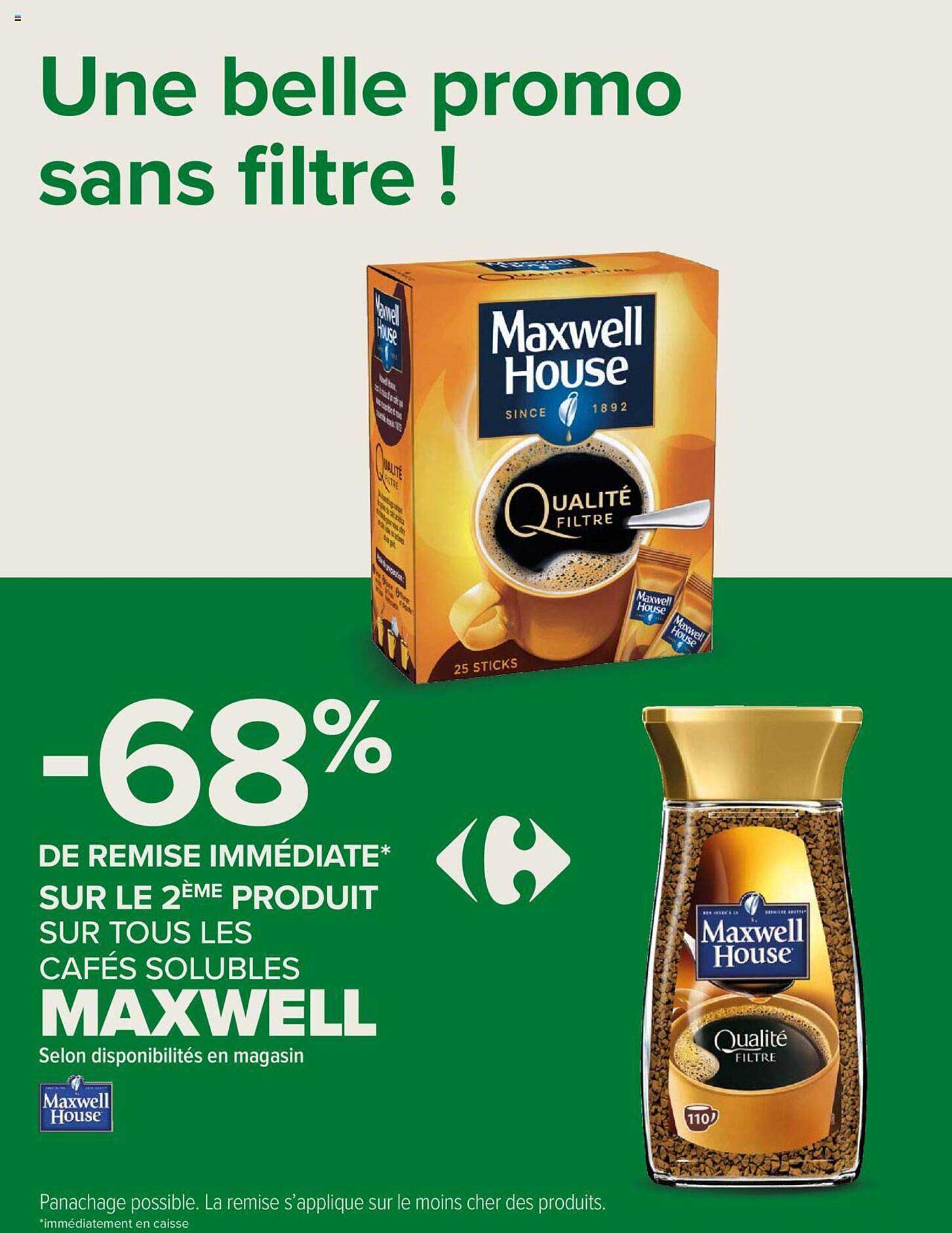 les cafés solubles maxwell